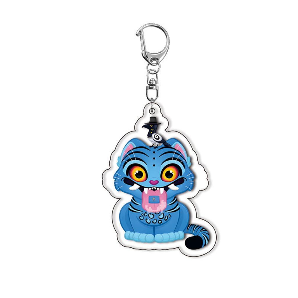 Cartoon Anime Movie Transparent Acrylic Keychain Pendant, Exquisite Gift Hanging Accessories For Backpacks