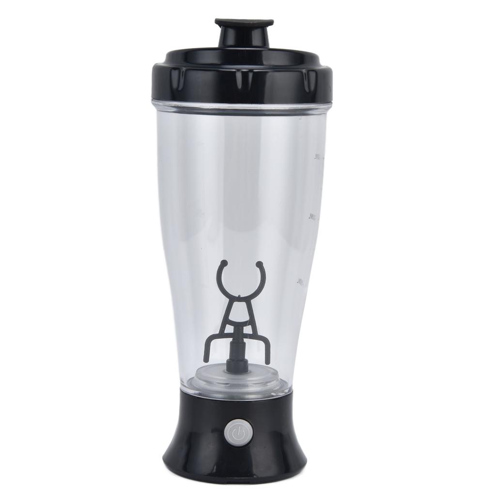 Electric Mixing Cup Simple 350ml Coffee Milk Shaking Bottle Automatic Shaker CupBlack