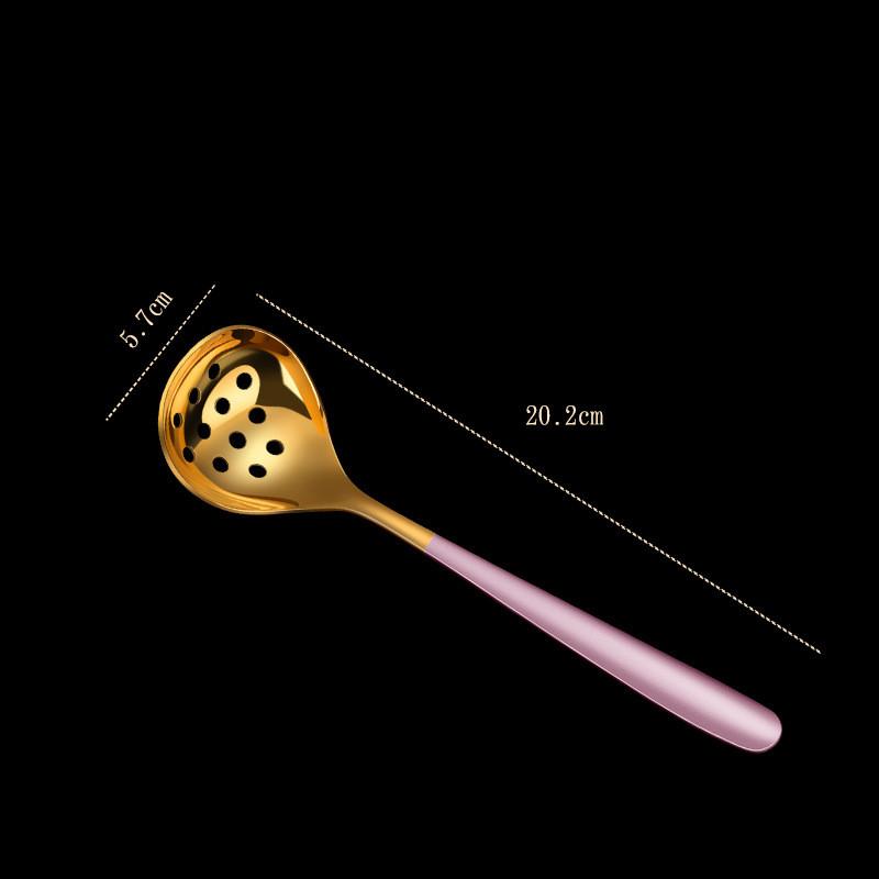 

1 шт. Ложка для супу з довгою ручкою з нержавіючої сталі 304, фільтр-друшляк, скімер для домашнього кухонного посуду