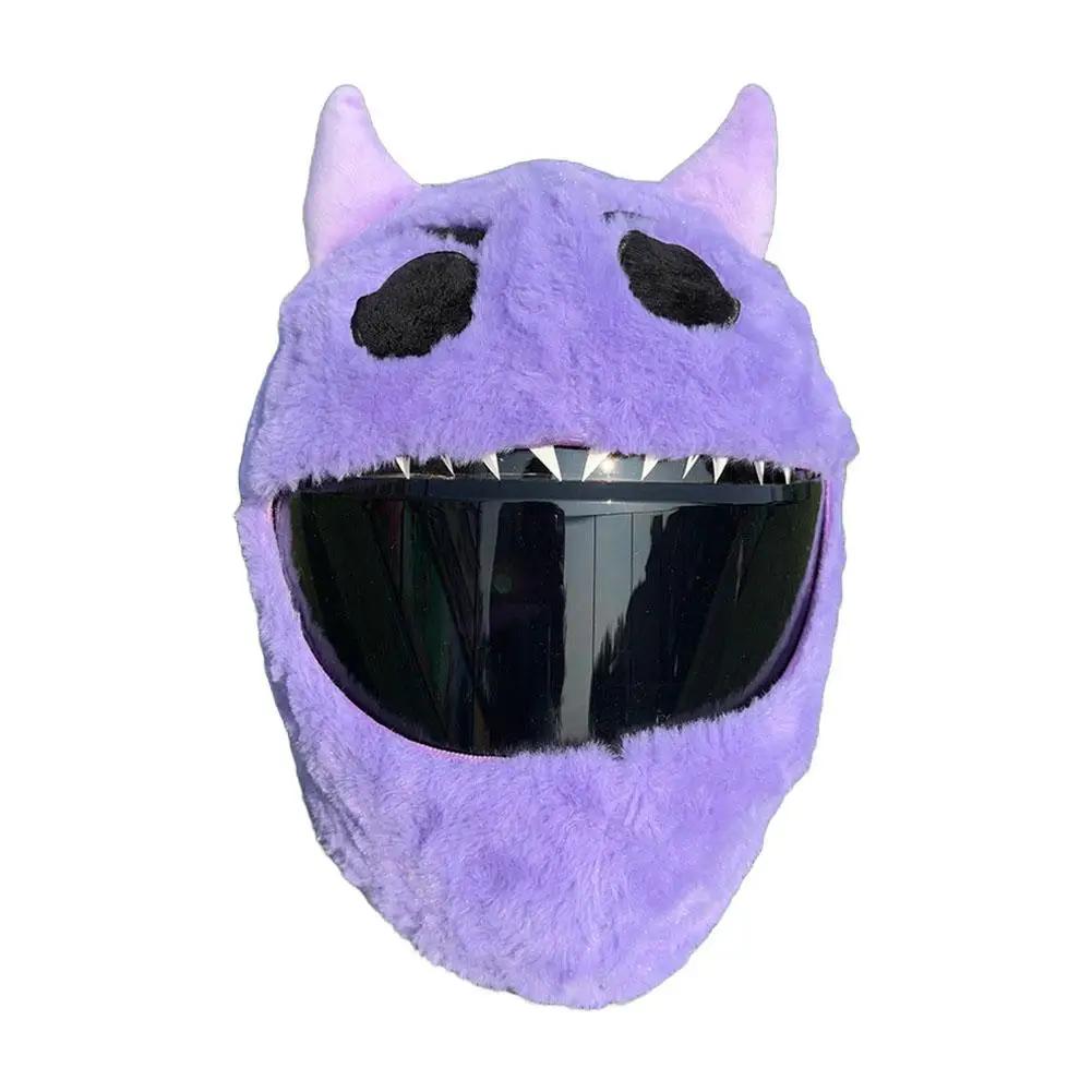 Motorcycle Plush Helmet Cover Cartoon Animal Helmet Protection Accessories Cover Helmet Cover Fabric Funny Motorcycle Y8C2