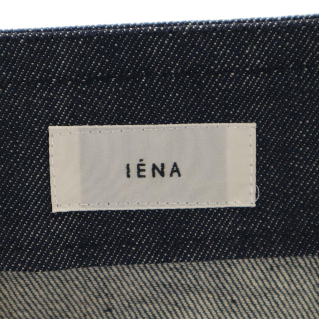 Unused IENA Made In Japan Long Length Rigid Denim Skirt 38 Navy System Women Used