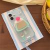Koreański słodki kreskówka Etui na telefon Apple Magsafe Tok do iPhone 15 13 14 16 Pro Max Lody lustrzane magnetyczny uchwyt czyste etui