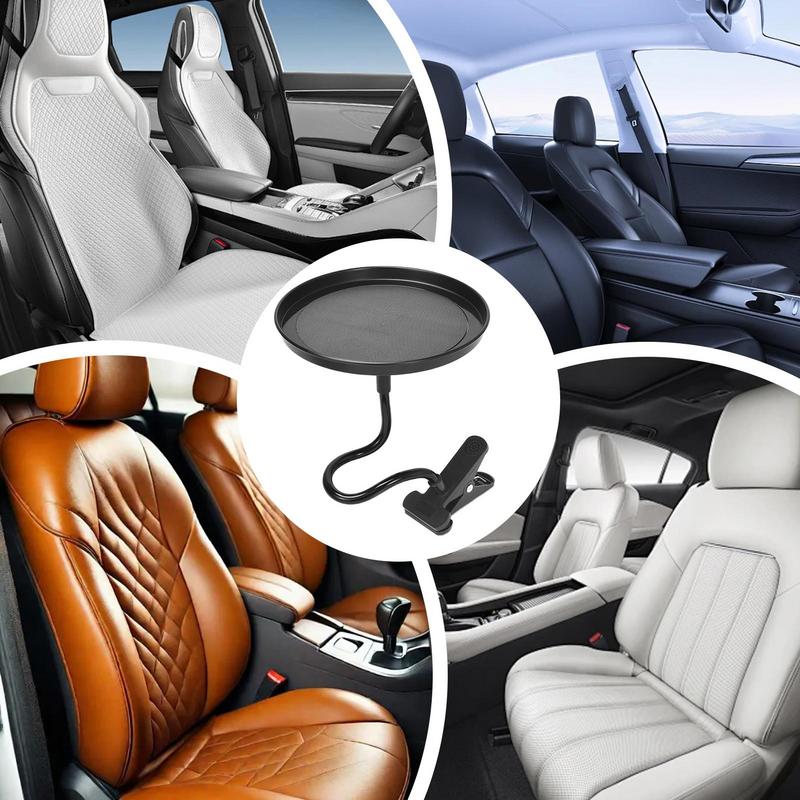 Car Trays For Eating Sauce Holder For Car Anti Slip Multipurpose Travel Car Accessories Car Food Tray Table Car Cup Holder