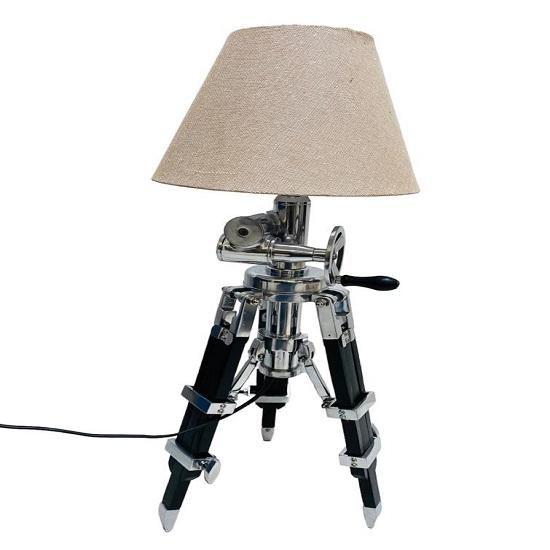 Nautischer Dreibeinständer aus Holz für Teleskopschirmlampen, dekoratives Zuhause