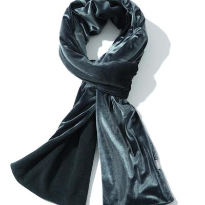 SEARCH410 Velvet Muffler Ash Gray