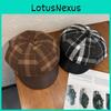 Retro-Newsboy-Mütze aus Wollmischung für Damen mit Wärme und Sonnenschutz