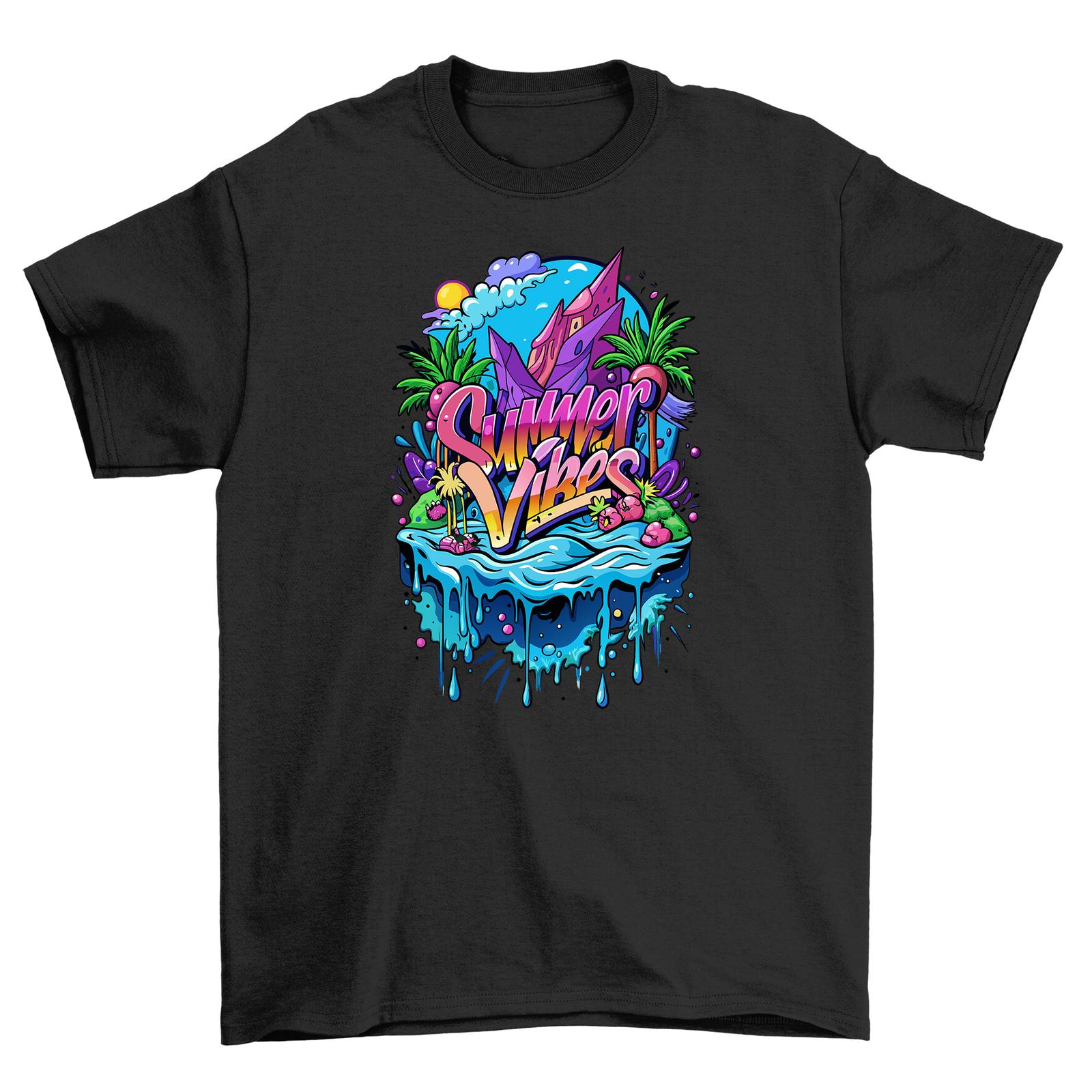 

Summer_59 T-Shirt Mens Womens Tees Top - Embrace the Tropics! 100% Cotton, Funny Tee with Palm Tree XL