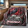 Raven Skulls And Bones Rv Blanket Comfortable Soft Lightweight Multiseasonal Blanket For Travel Camping Picnics Sofa Rv Bed Living Room Gift For