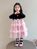 Autumn 2025 Cute Long Sleeve Gauze Dress for Little Girls - Stylish Princess Design