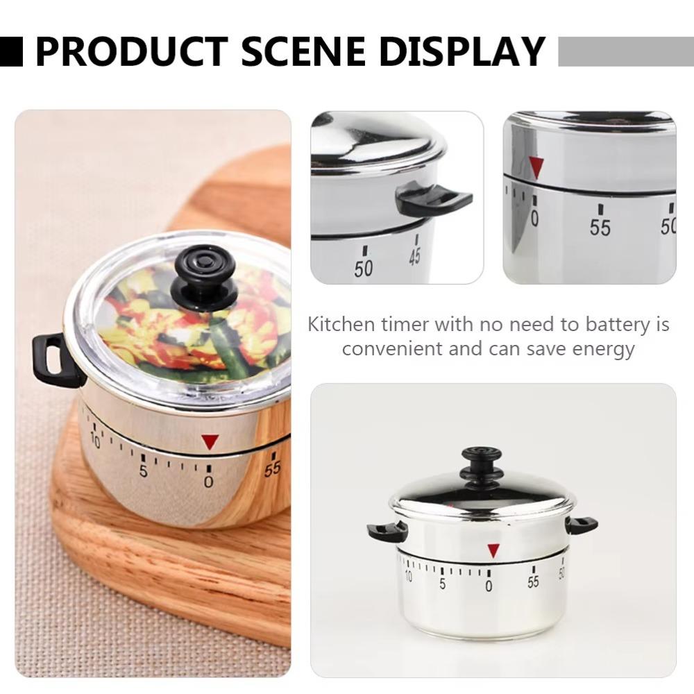 60 Minutes Kitchen Timer Portable Time Manager Home Tool  for Cooking Baking