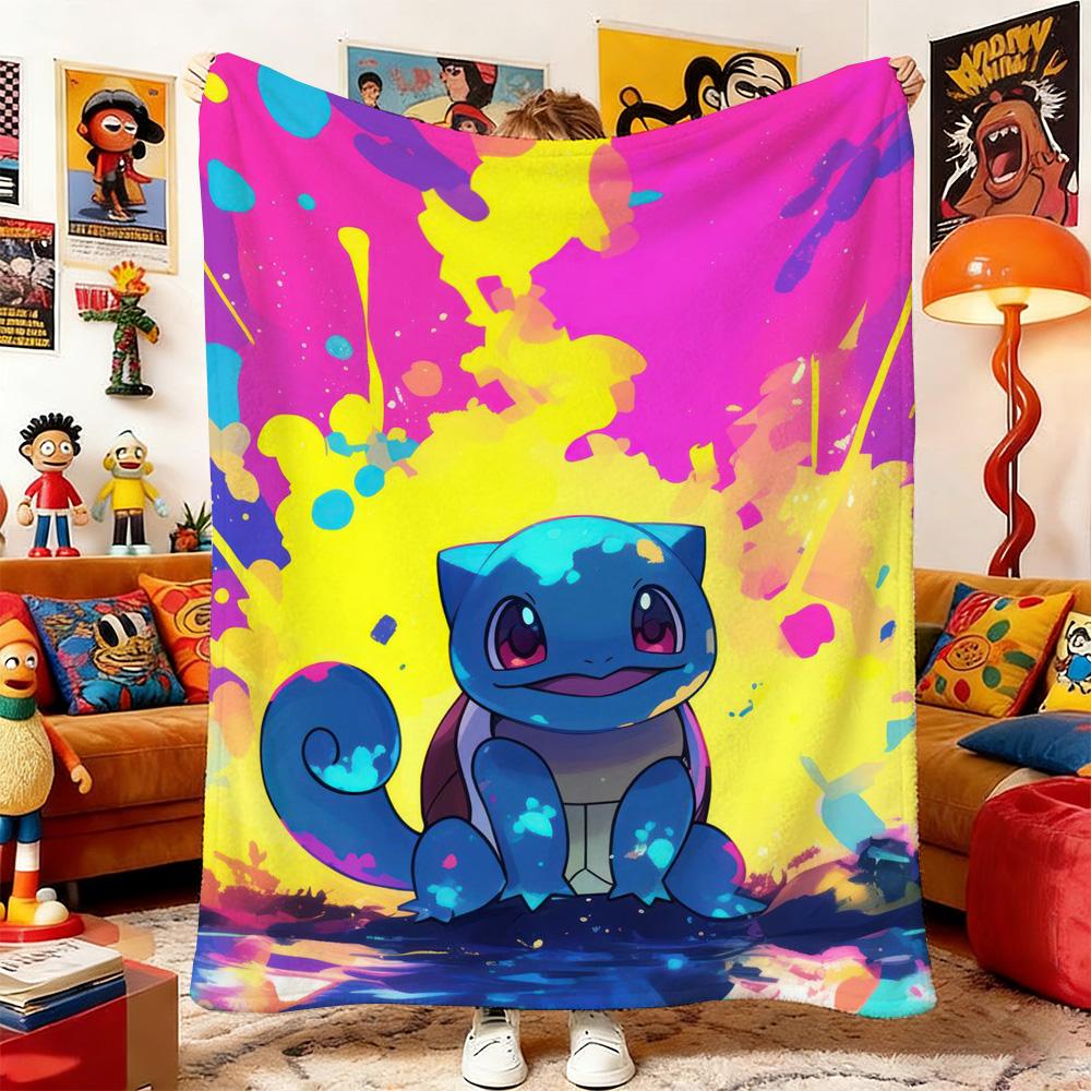 Anime Blanket P-Poke-mones Sofa Blankets and Blankets for Bed Bedspread the Home Decoration Sofas Bedspreads Picnic Throw Double