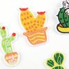 Embroidery label cactus plant patch sticker children's shoes and hats clothing accessories accessories embroidery sticker cloth sticker