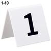 1 - 10 Table Numbering Table Number Acrylic Table Tent Sign