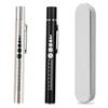 GOOMAND USB Portable Light for Outdoor and Night Shifts Flashlight, Warm/White LED, Dual-Color Rechargeable, Pen-Shaped Camping, Activities, (Black +