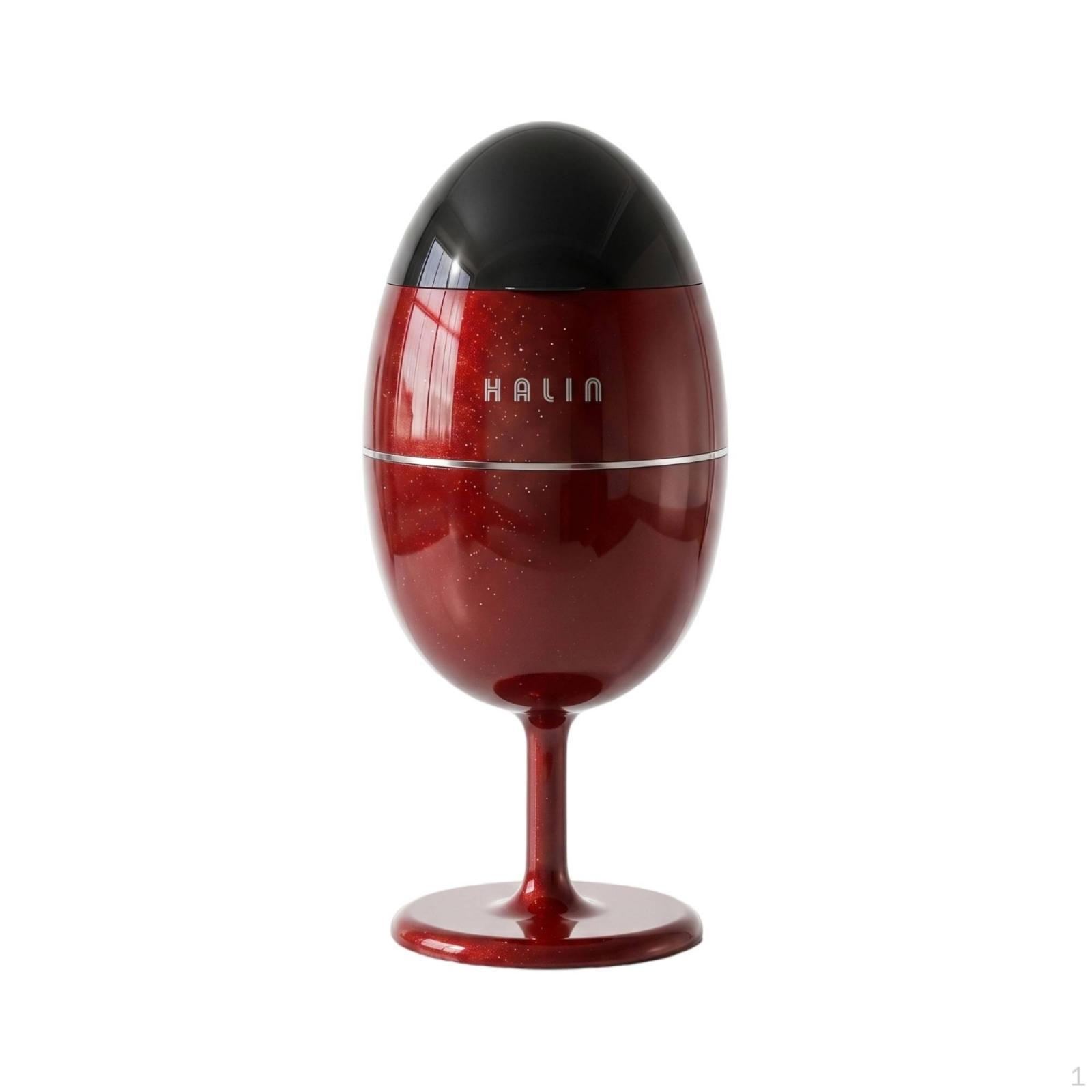 Pedestal Trash Can Domed Lid EggShaped