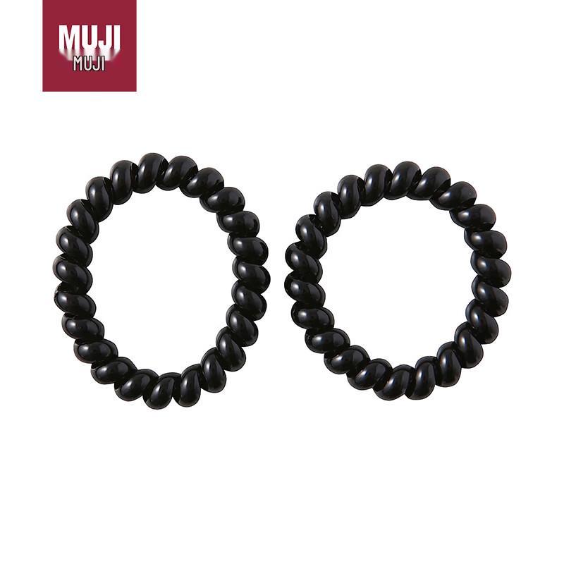 Черные резиновые заколки MUJI
