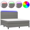 VidaXL Sommier à Lattes de Lit avec Matelas et LED, Lit Rembourré, Lit Double, Lit Adulte de Chambre à Coucher Intérieur, 3134806
