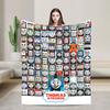 T-Thomas The Train Friends Flannel Blanket Cartoon Railway James Soft Warm Bedding Throws for Home Decor Picnic Sofa Bed Cover