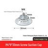M4-M8 Transparente PVC-Saugnapf mit Gewindestange