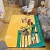 Lucky Luke2 Flannel Pattern Square Carpet,Area Rug,Carpet Rug for Living Room Bedroom Sofa Playroom Decor,Non-slip Floor Mat