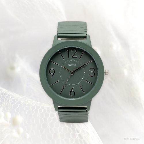 Fieldwork Women's Analog Watch with Metal Band and Bellows, Stainless Steel, One-Color, Soft Jaguar Khaki, JN040-4