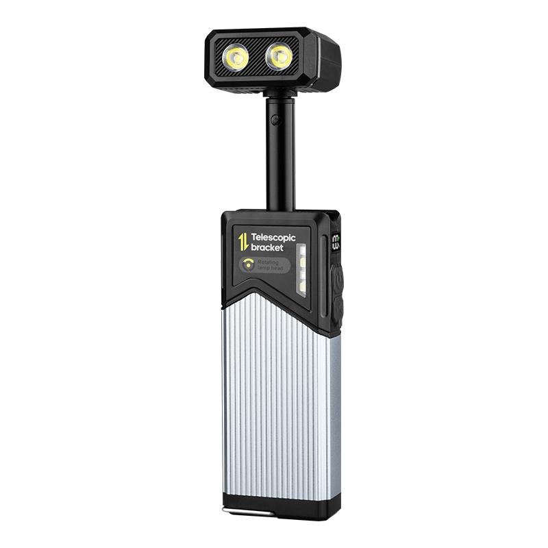 Multi-functional Work Light and Outdoor Camping Light Outdoor Retractable Magnetic Suction Work Light Rechargeable Flashlight