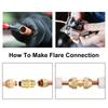 1pc Air Conditioner 1/4 3/8 1/2 5/8 3/4 SAE 45 Male Flare Straight Union Coupling Brass Fitting Propane Natural Gas