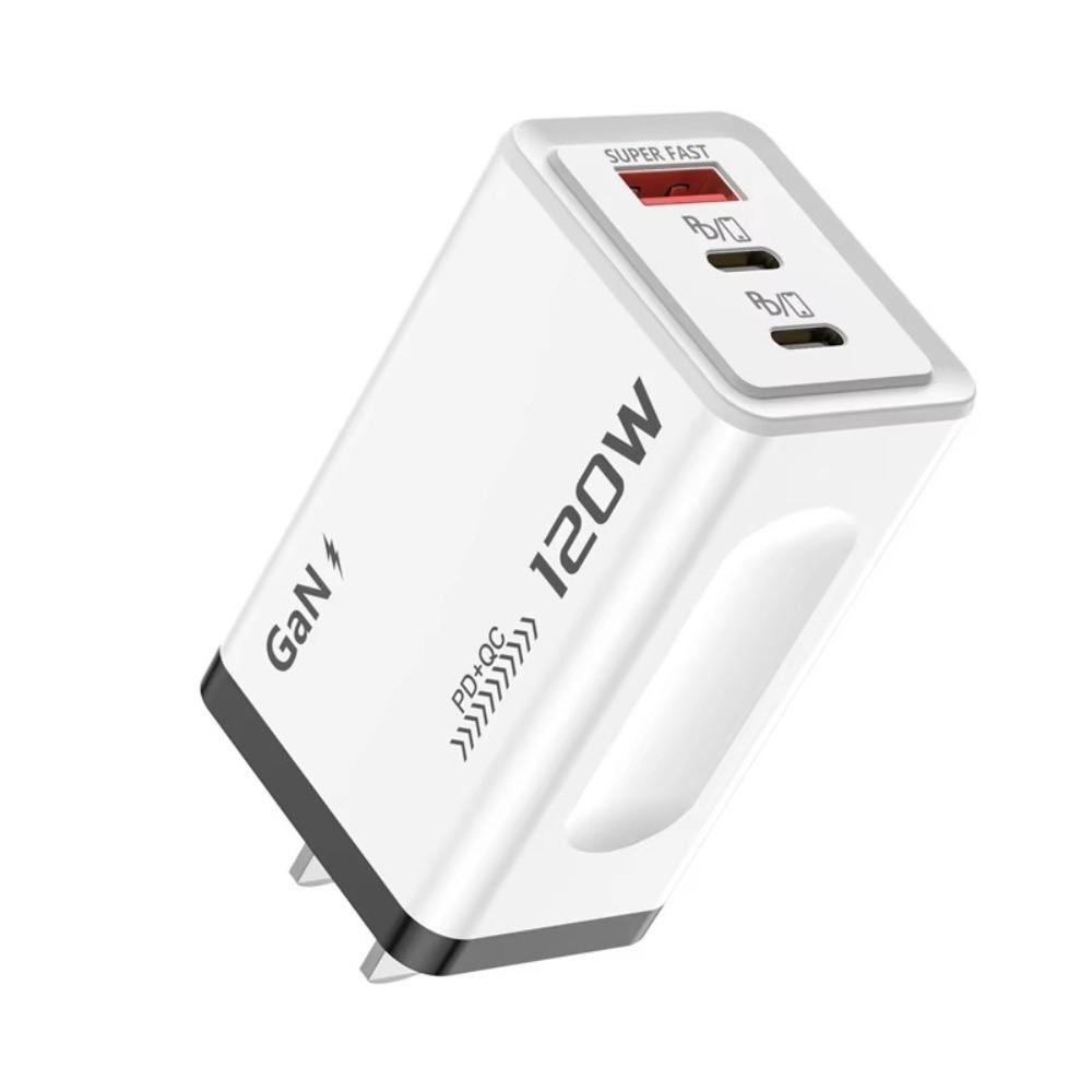 Fast Charging 120W Quick Charger Plug 3-Ports Multi-Port Charger for Huawei/Xiaomi/Samsung