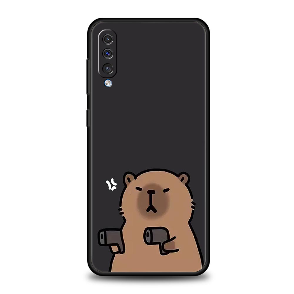 Cute Capybara Phone Case For Samsung Galaxy A56 A36 A26 A34 A17 A16 A06 A14 A12 A54 A72 A70 A24 A22 A20e A52 A50 A40 A32 Cover