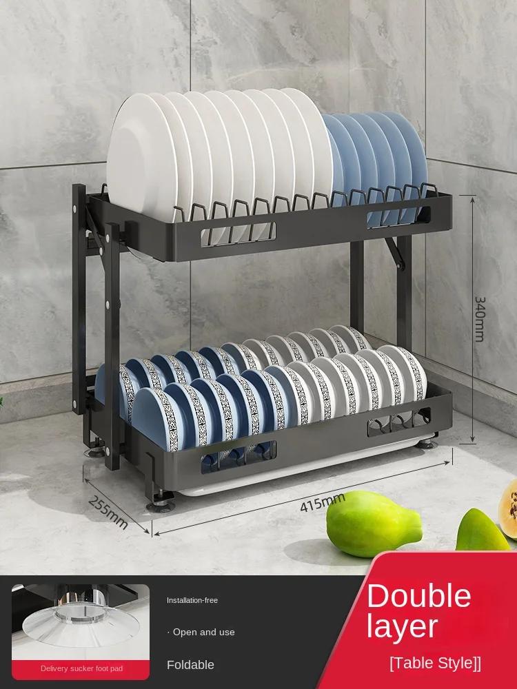 

Настенная сушилка для посуды, подвесная сушилка для мисок из нержавеющей стали с держателем для столовых приборов, крыло для сушки, полка для хранения тарелок и чашек