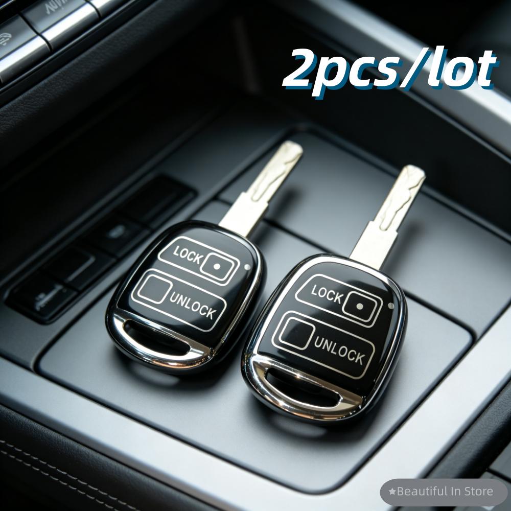 

2pcs/lot car key case covers for TOYOTA CAMRY RAV4 Corolla PRADO YARIS Tarago for LEXUS