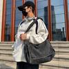 Men's Denim Bag Women's Large Capacity Lightweight Messenger Bag Student School Bag Crossbody Bag