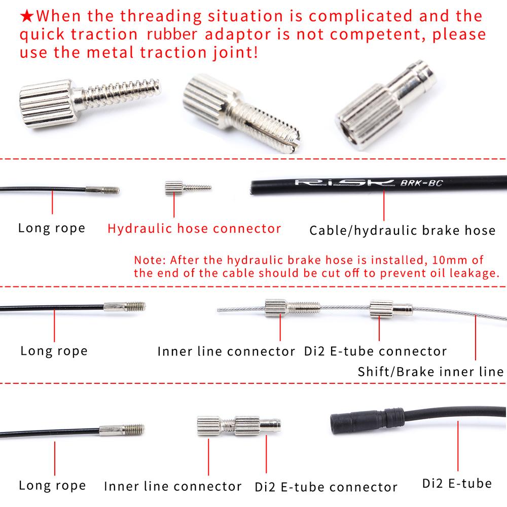 Nástroj pro vnitřní vedení kabelů na kole Ocelové kolo Vyměnitelné řazení drátů pro horská silniční kola