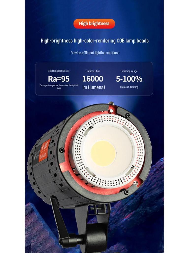 LED Studio 300W Constant Fill Light for Photography & Live Streaming