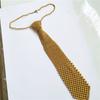 Handmade Pearls Neck Tie Unisex Simple Security Necktie Trendy Women's Tie for Business and Event
