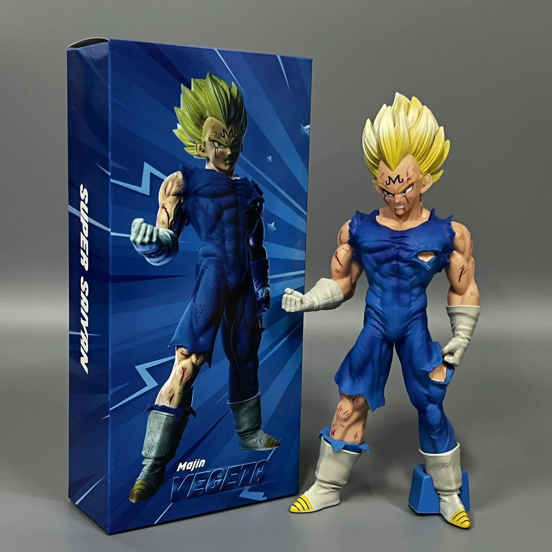 IN stock Dragon Ball Anime Majin Vegeta Goku  Model Detailed Craftsmanship Home Desktop Ornament Collectible Anime Figure Sta
