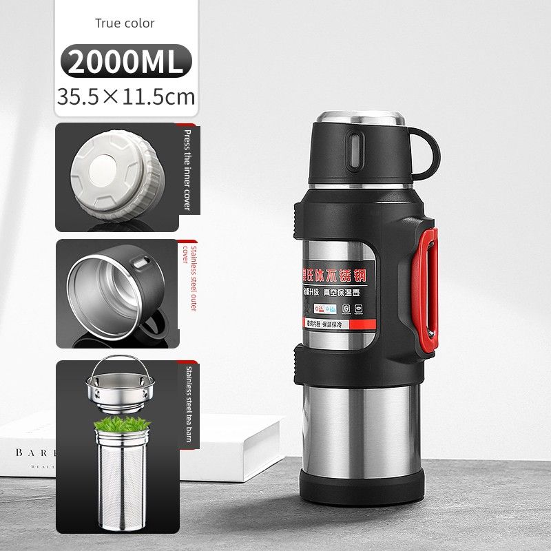 New Arrival 316 Stainless Steel Thermal Pot Large Capacity Vacuum Cup Outdoor Car Portable Kettle Household Kettle 6L