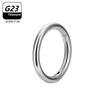 1/10 /50Pcs G23 Titanium Nose Ring Hoop Earring For Women Piercing Jewelry Lip Ear Ring Hoop Mixed Color Body Clips Hing