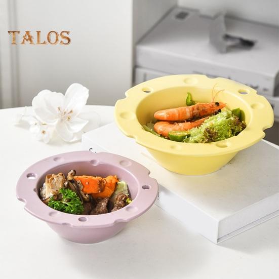Cheese Shape Ceramic Bowl Food Grade Large Capacity Heat Resistant Multi-functional Rice Meal Salad Soup Porridge Snack Dessert Serving Bowl