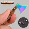 Mini Axe Keychain Box Opener, Parcel Tape Cutter Solid Metal Blade, Portable Daily Package Opener Tool