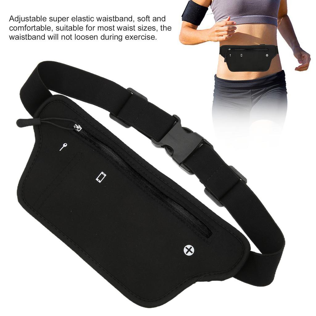 Waist Pack Neoprene Running Waist Bag with Elastic Waistband for Men Women