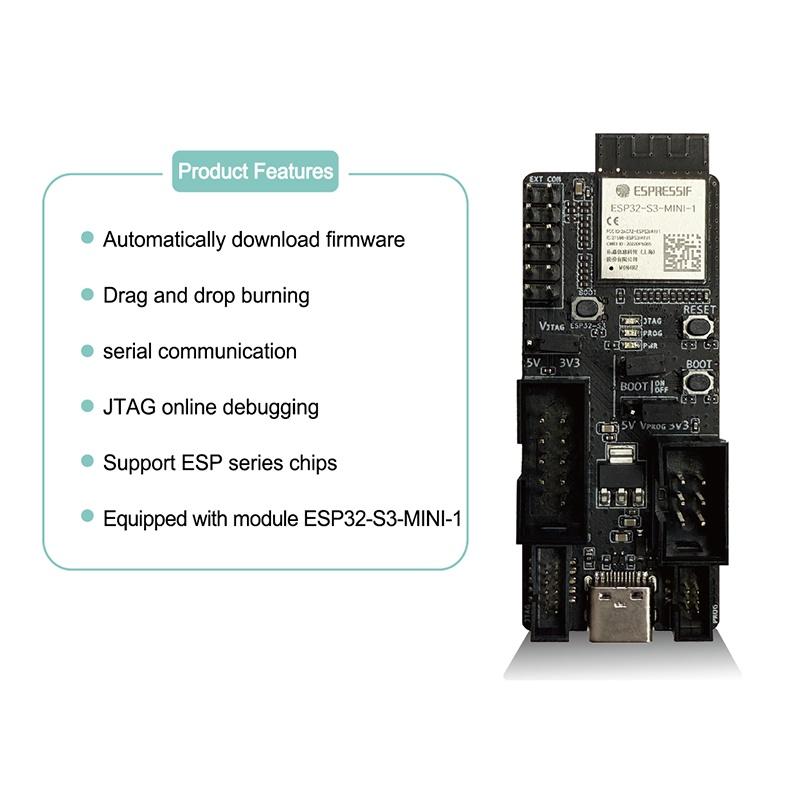 Esp-Prog-2 Program Downloader Espressif Esp-Prog-2 Debugger Serial Communication, Jtag In-Circuit Debugging Downloader