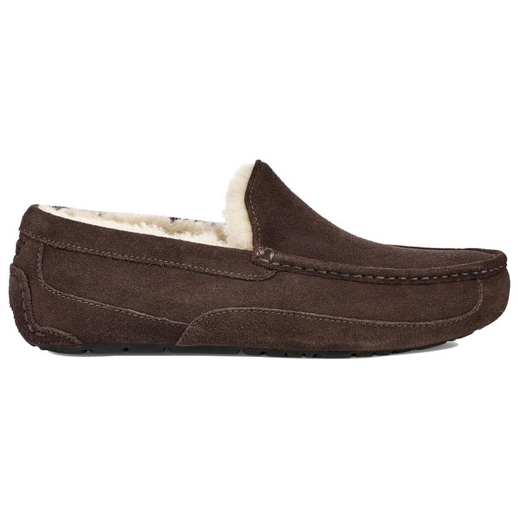 UGG Ascot Slipper Cozy Athleisure Casual Sports Shoe Brown Fleece Lined 1101110-ESP