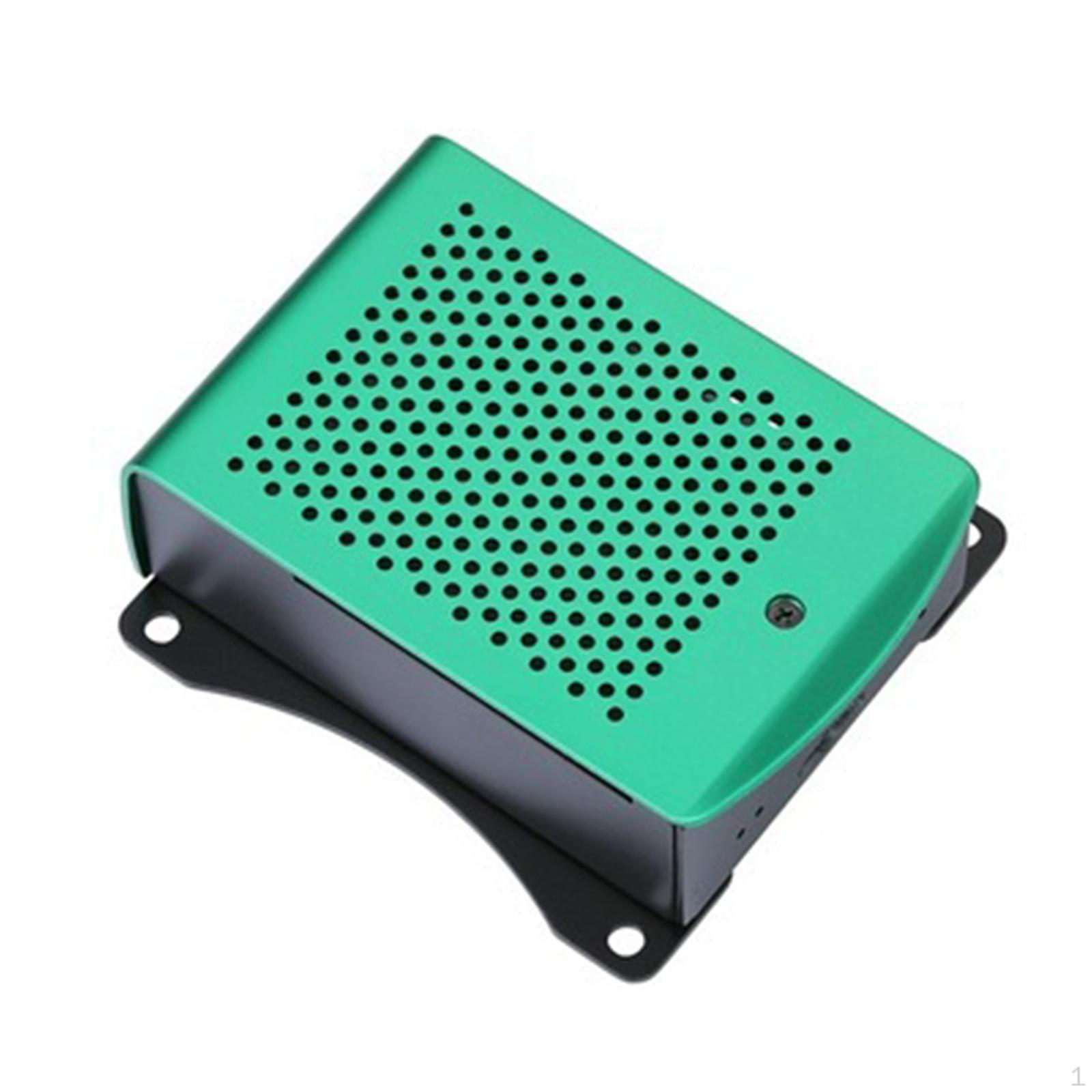 

Heatsinks Case Metal Enclosure External Slot with Cooling Fan Heat Sink for Pi 4 CPU Green
