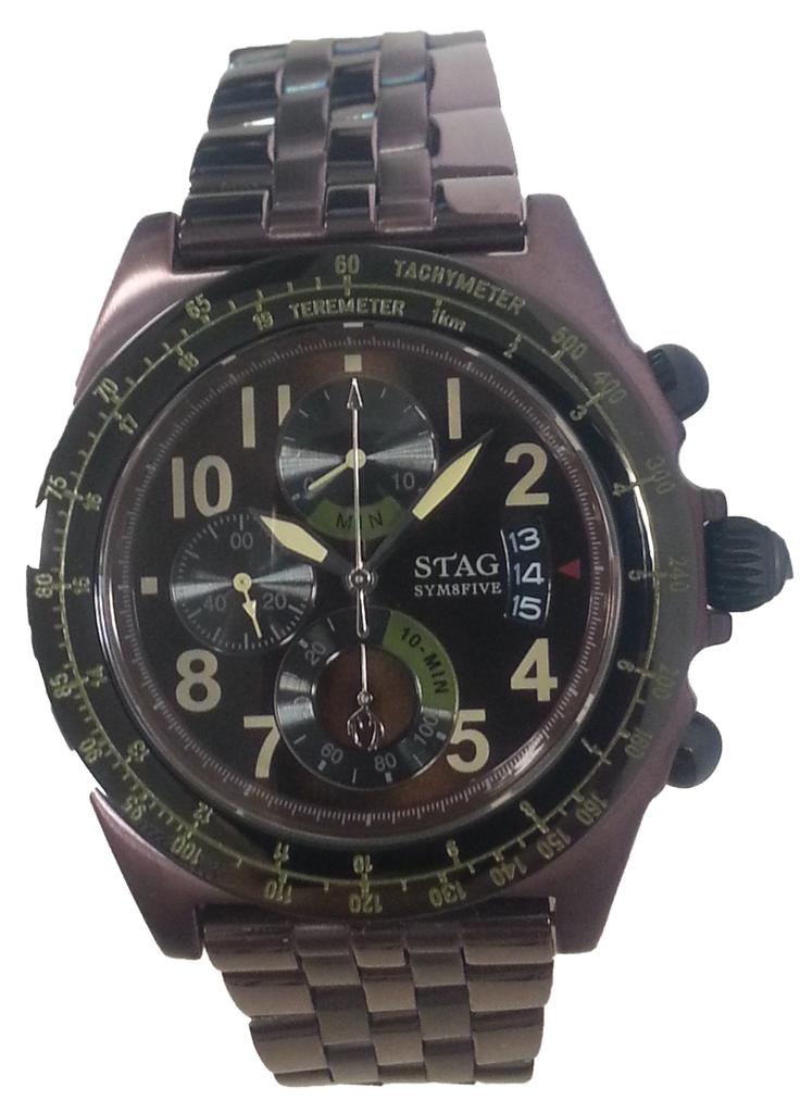 Watch STG007B1 Brown [Stag]