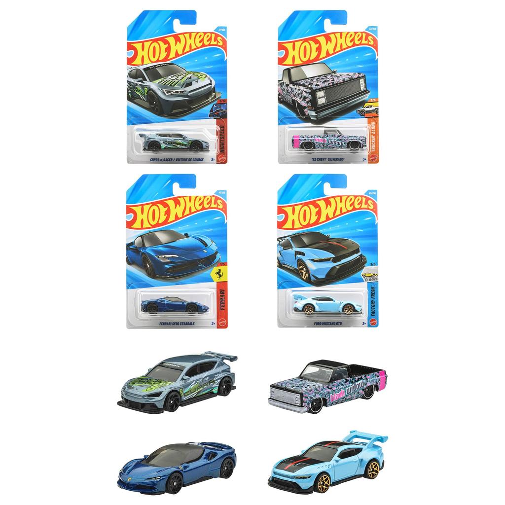 Hot Wheels Carros Básicos Sortimento B Brinquedo de Veículo Mini Carros para Idades, Caixa com 36 Carros, 3+, Multiuso, C4982-98RB