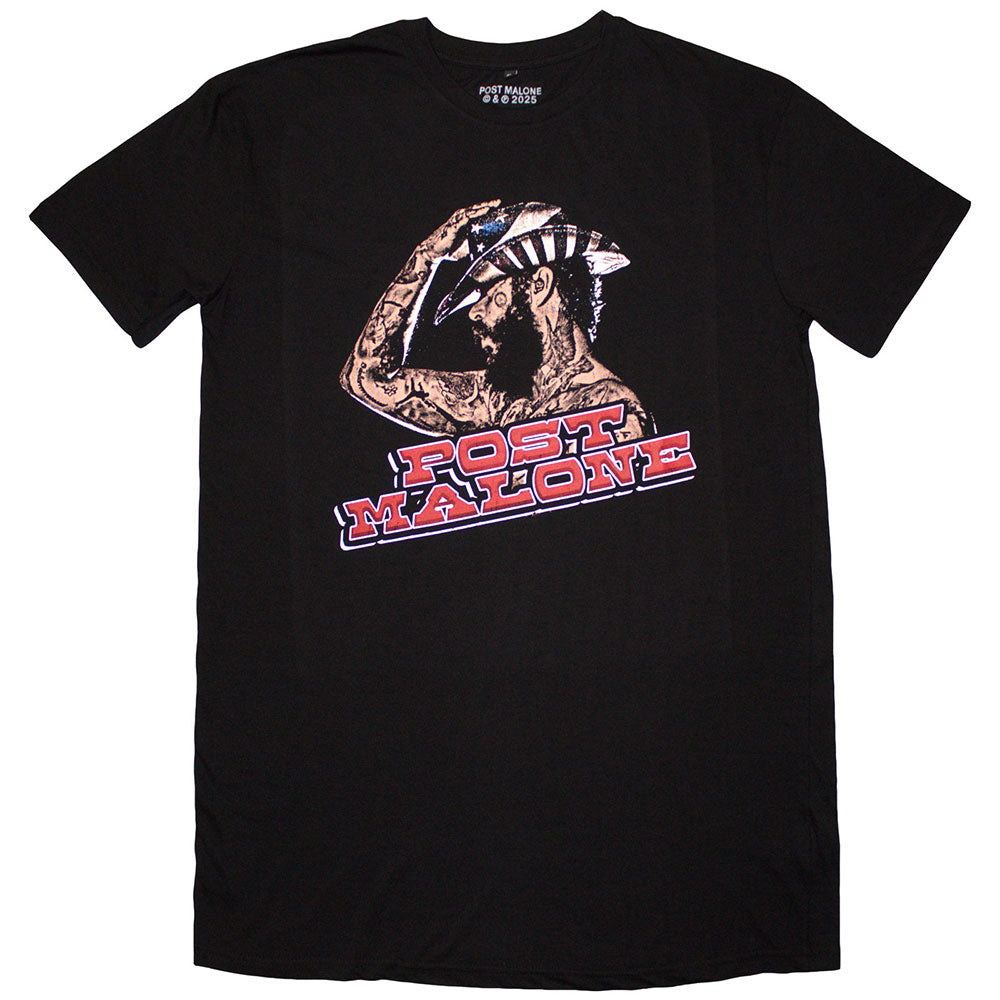Post malone ladies tshirt dress cowboy hat black official new L