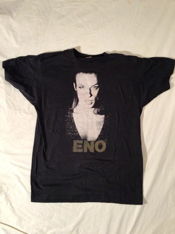 Brian Eno Music For Lovers Black T-Shirt Cotton Full Size Unisex T-Shirt S