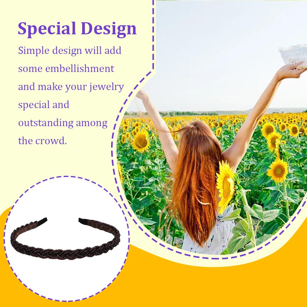 Hair Accessories Handmade Style Women Headband Simple Styling Matching Adjustable Hairband for Children Students Teens