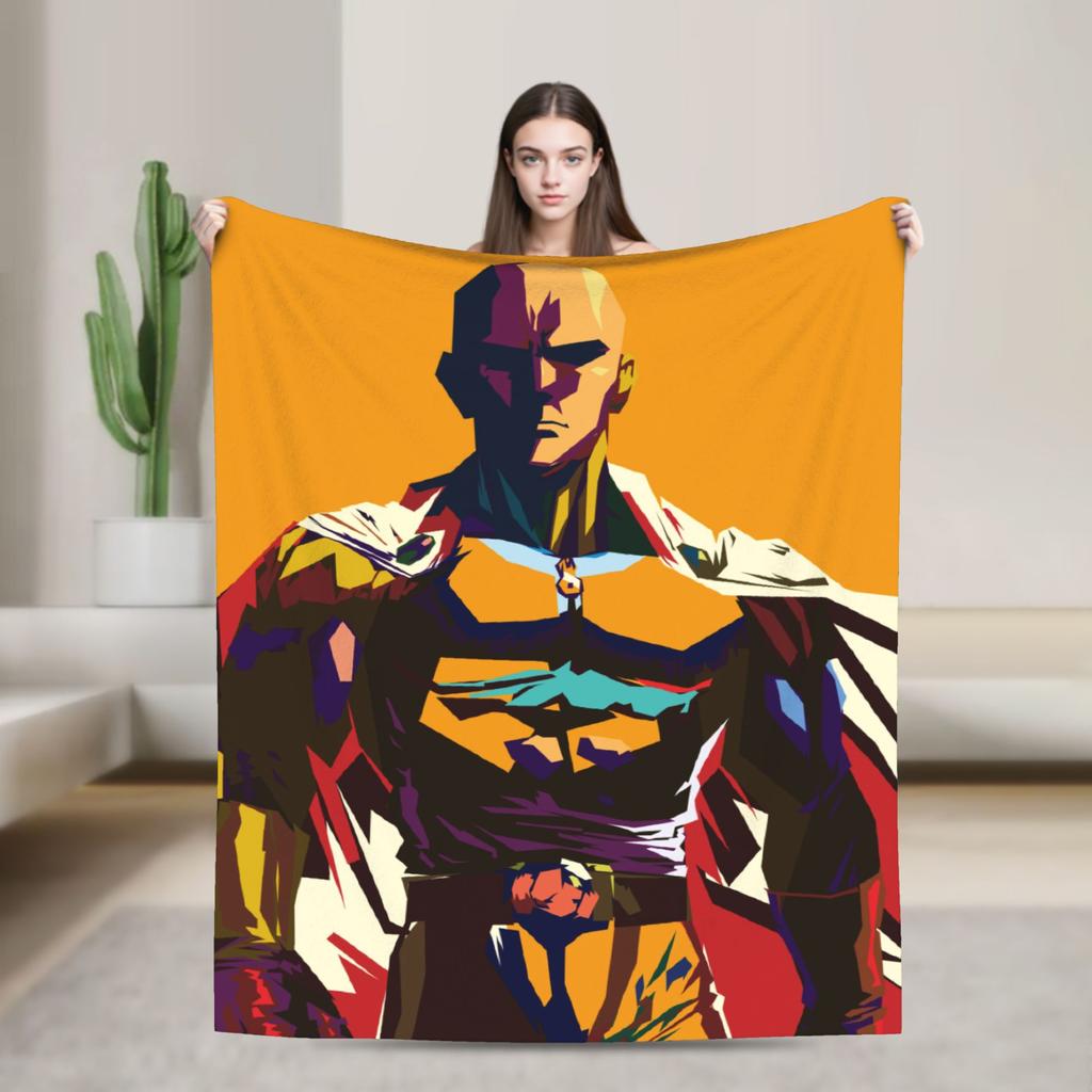 Garou's Evolution Blanket OnePunchManS Anime Wool Funny Breathable Throw Blankets for Coverlet Winter